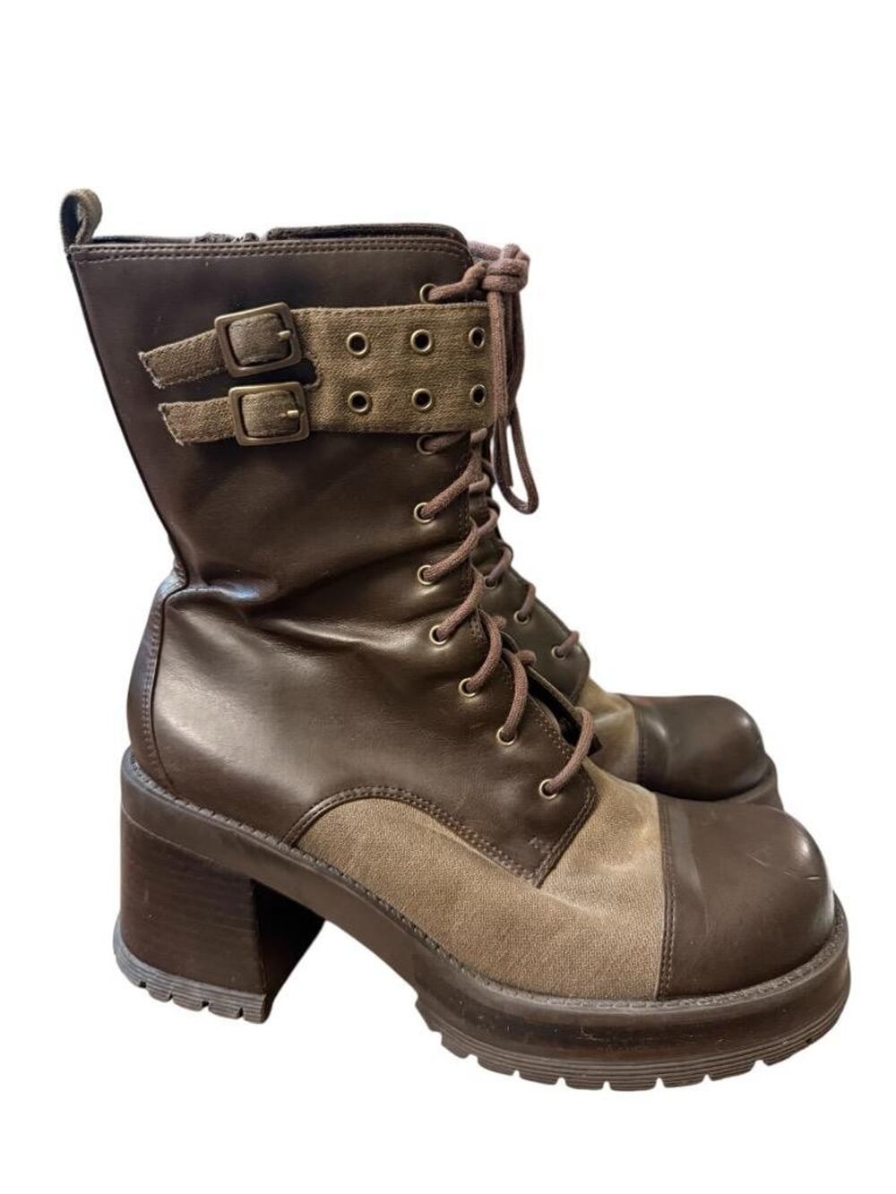 Y2K Bakers Lace Up Platform Boot Women size 9